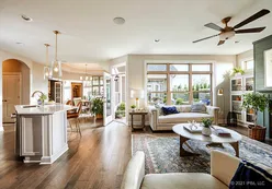 Kitchen and Living Room