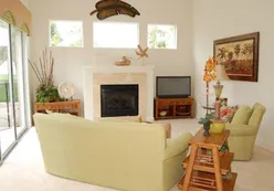 Living Room with Fireplace