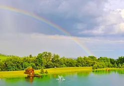 Scenic Fishing Lake