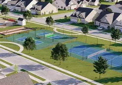 Tennis, Pickleball, & Bocce Ball Courts Rendering