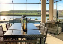 Model Patio with Pool
