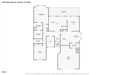 10512 BELVEDERE DR, DENTON, TX, 76207, Denton, TX 76207