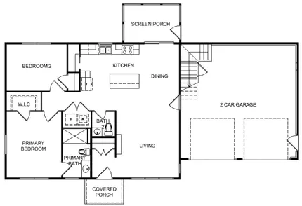 Two-Bedroom Model - Single-Family Homes