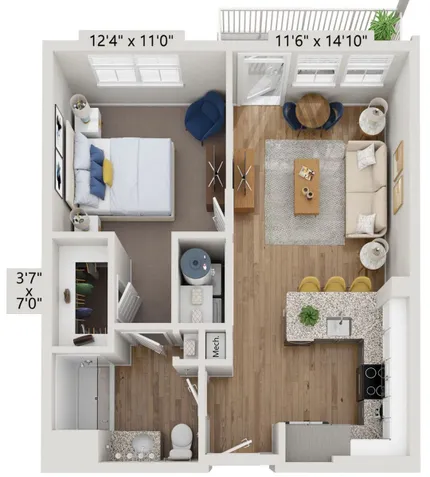 A1 - Amber - Apartment Homes