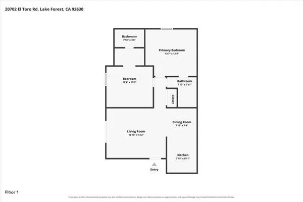 20702 EL TORO RD 178