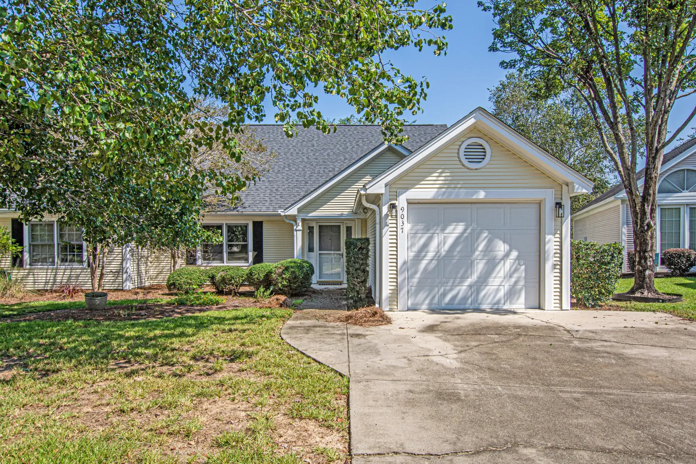 Front Yard and Garage