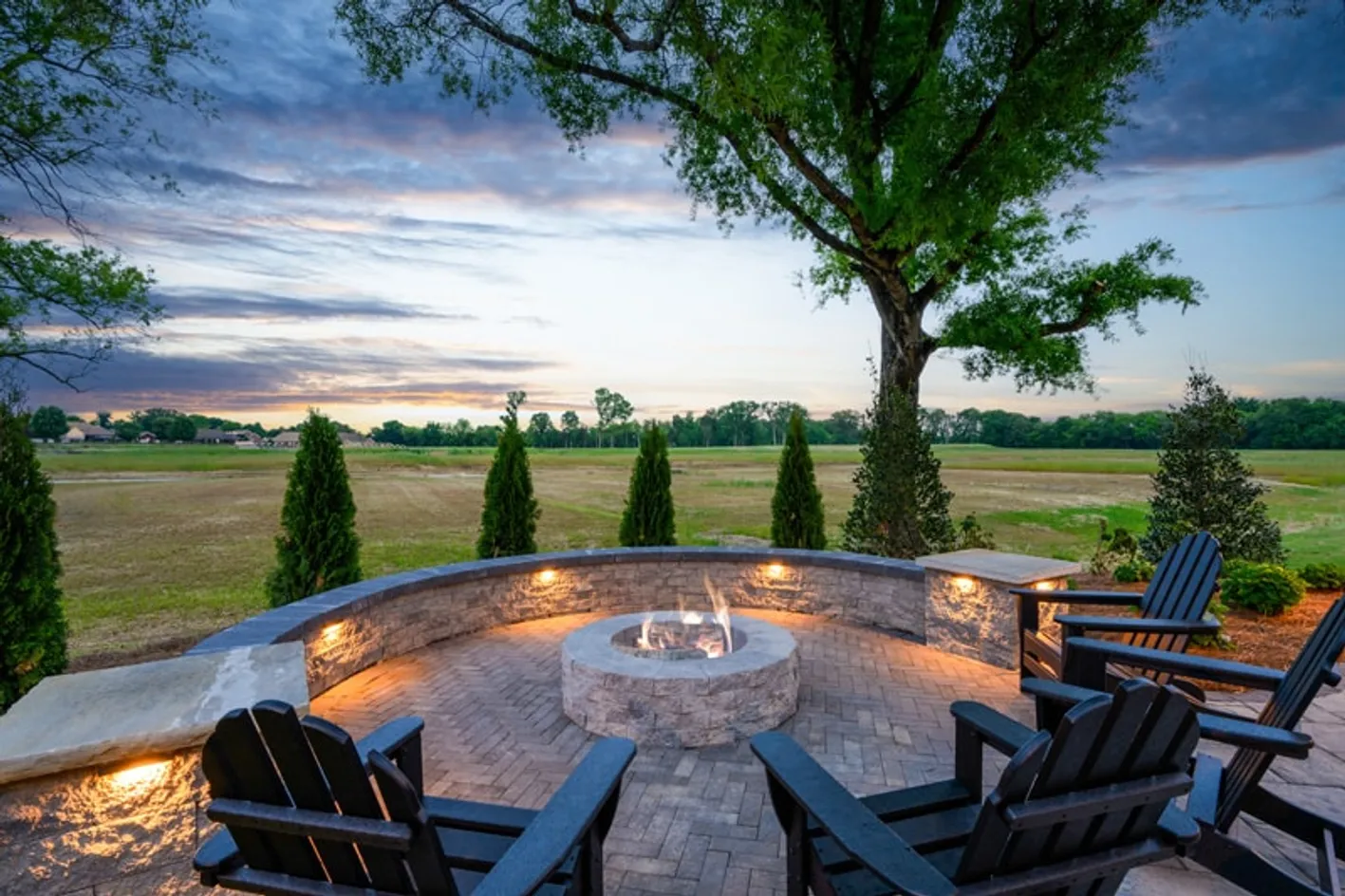 Fire Pit at Dusk