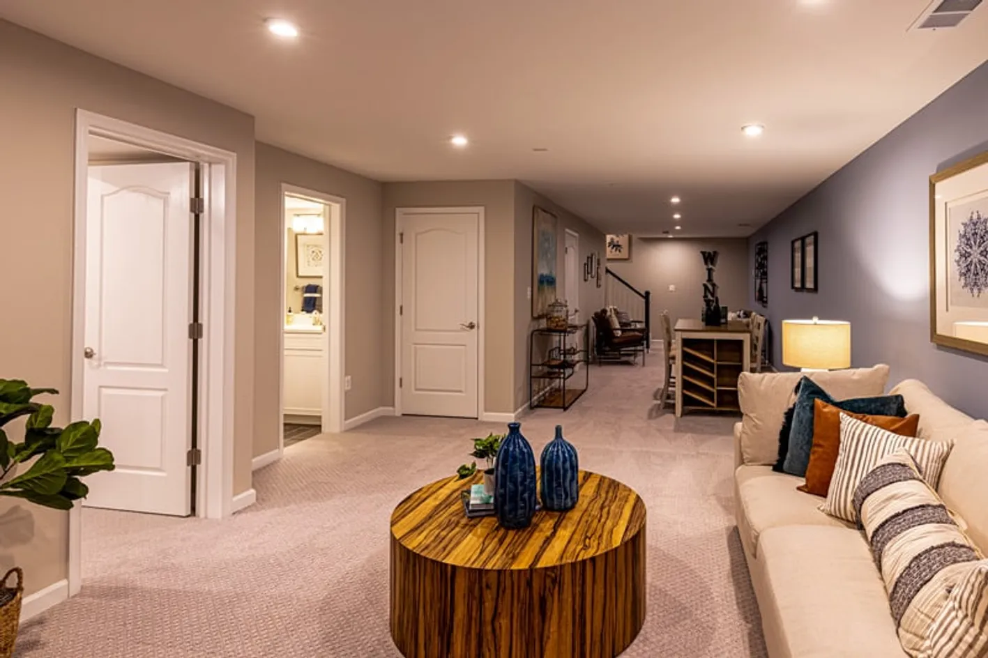 Basement Lounge Area