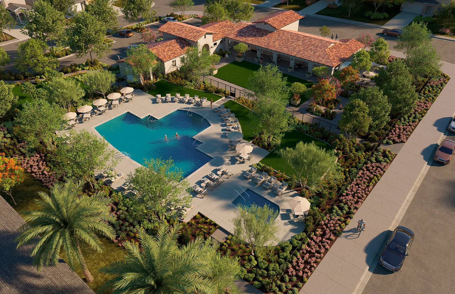 Aerial Pool View