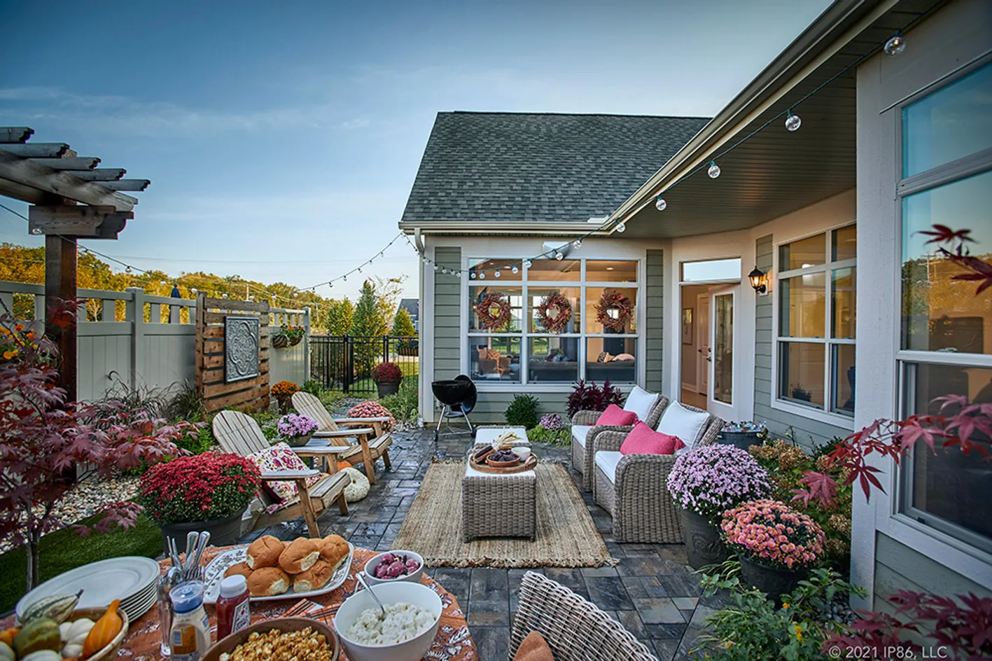 courtyard flower garden