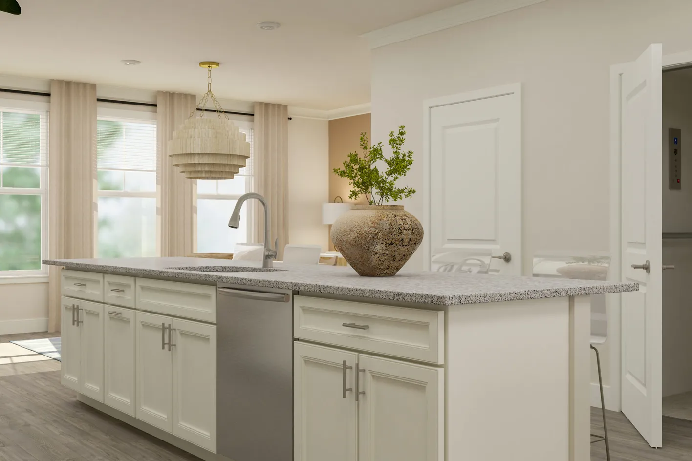 Kitchen Island Rendering