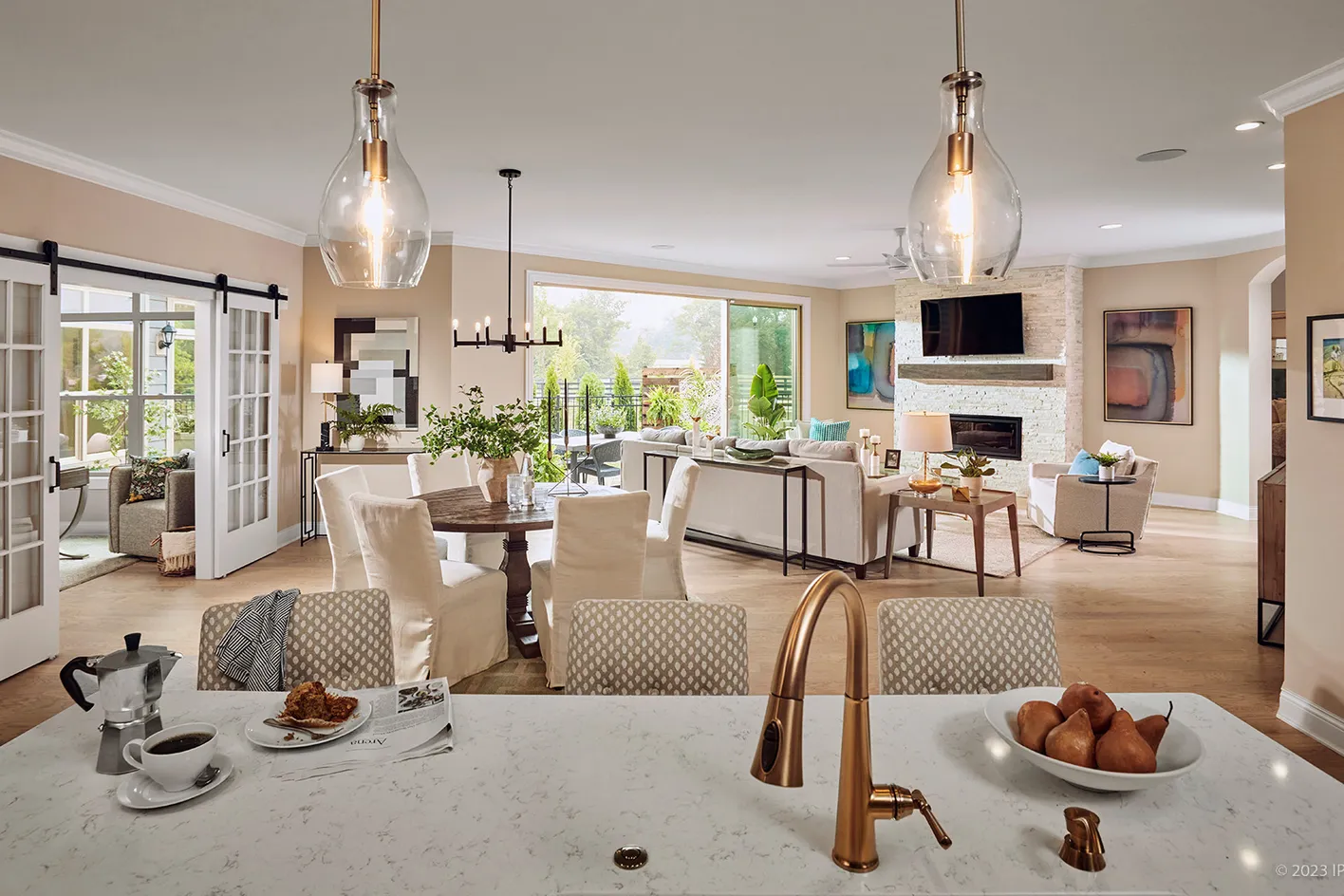 great room rendering