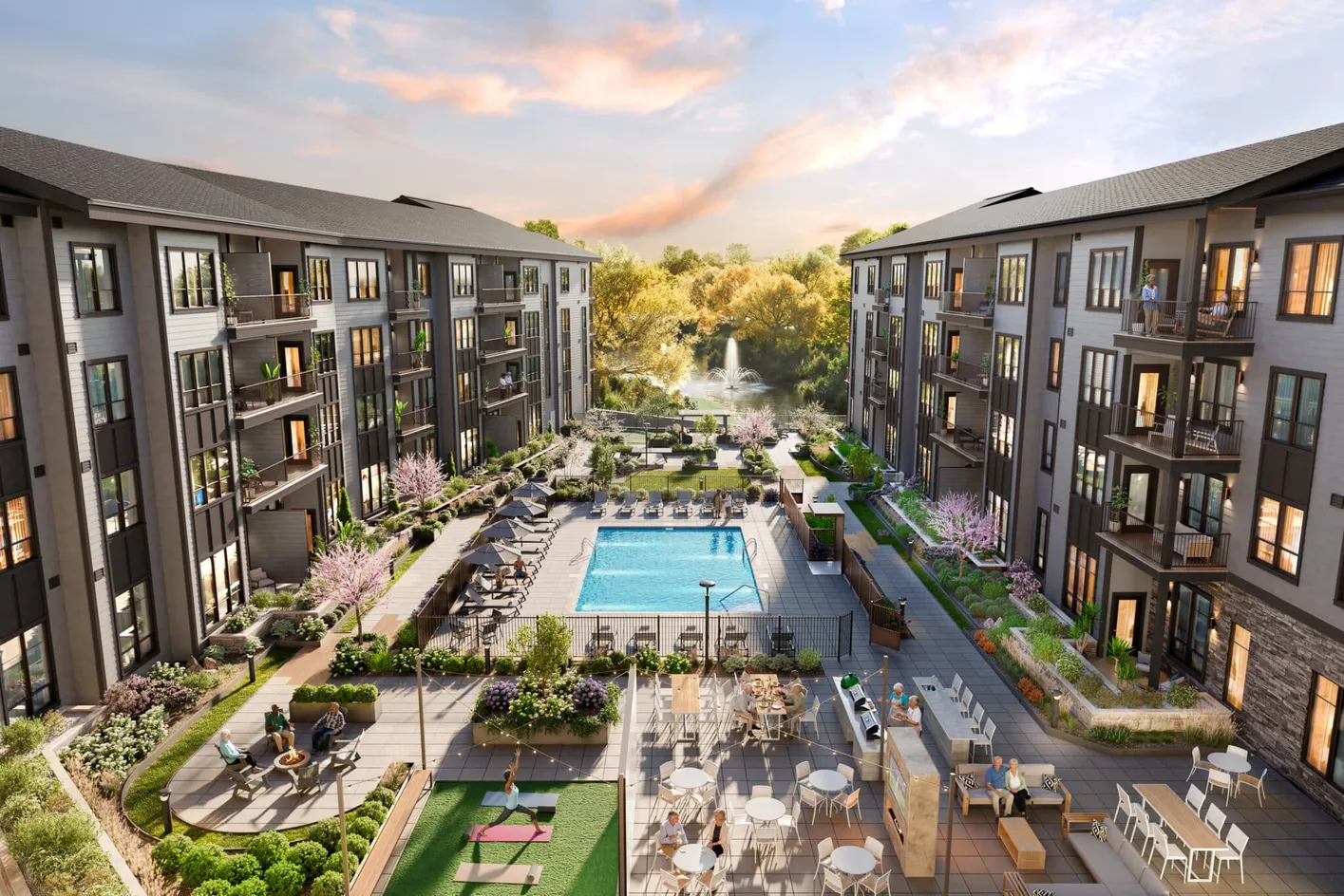 Courtyard & Pool