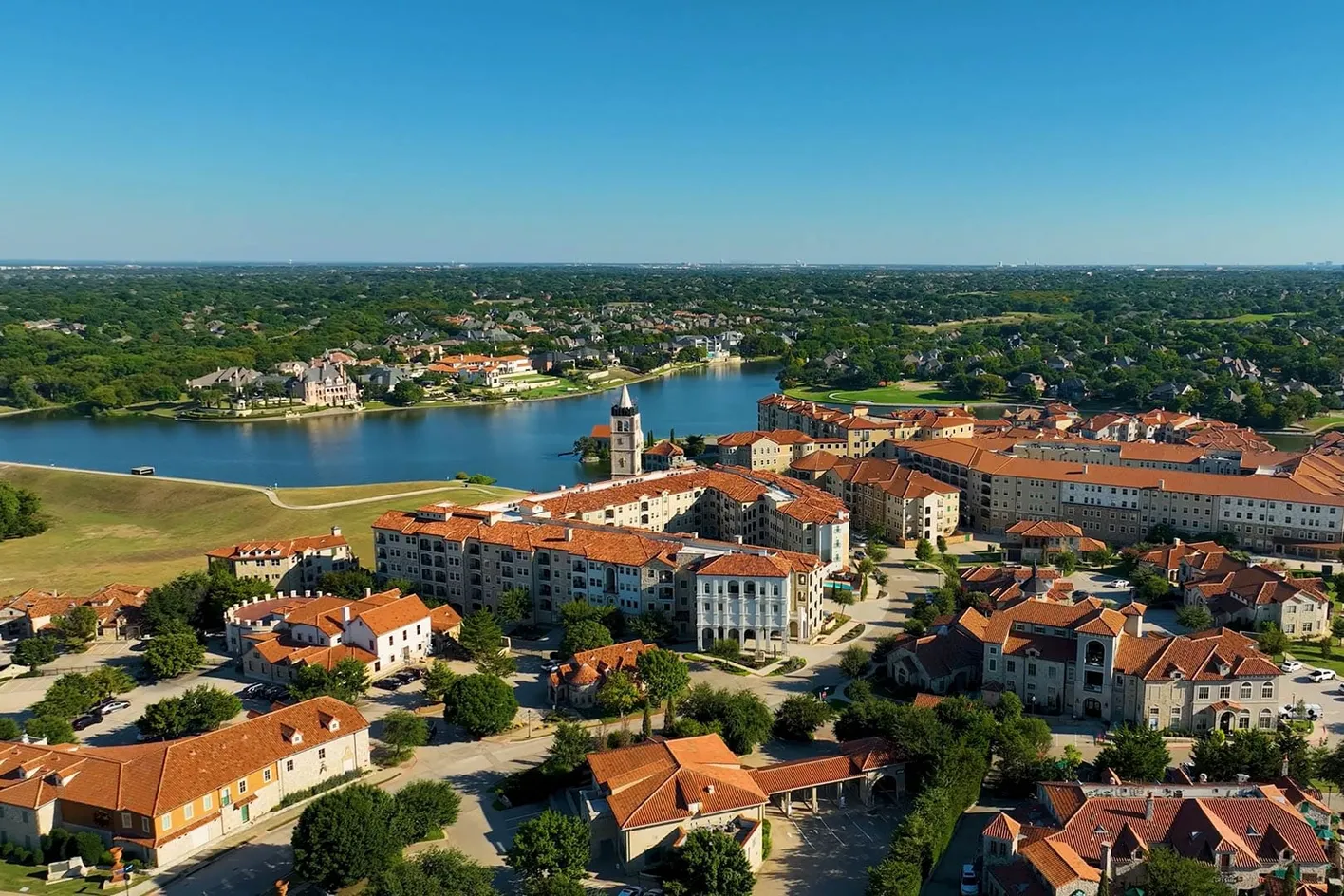 Bell Tower Flats Aerial View