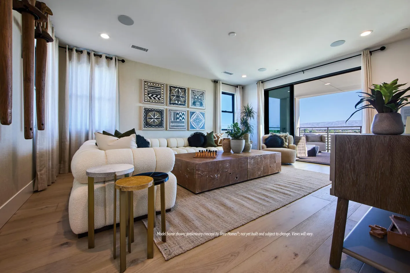 Model Living Area