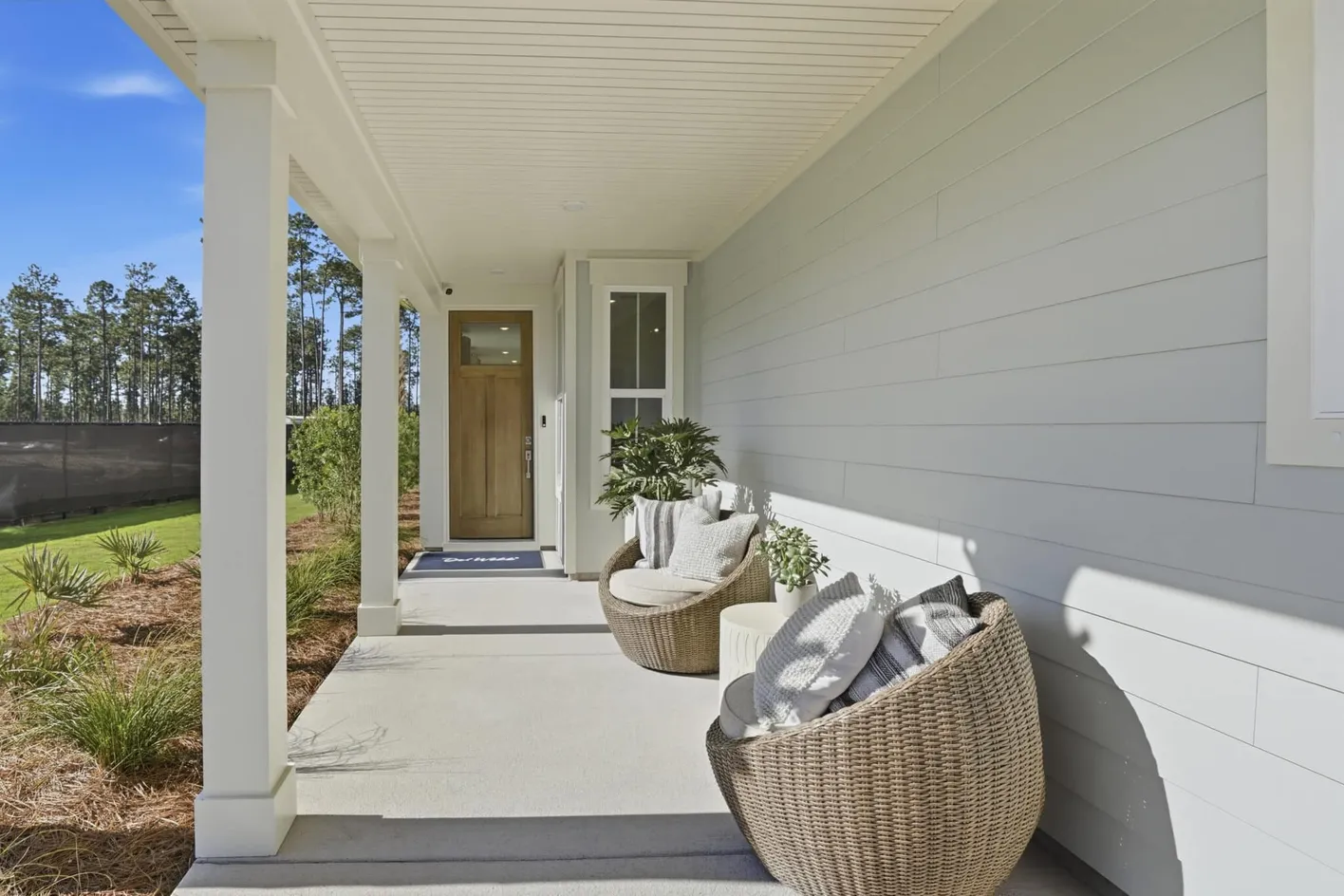 Covered Front Porch of the Hallmark Model