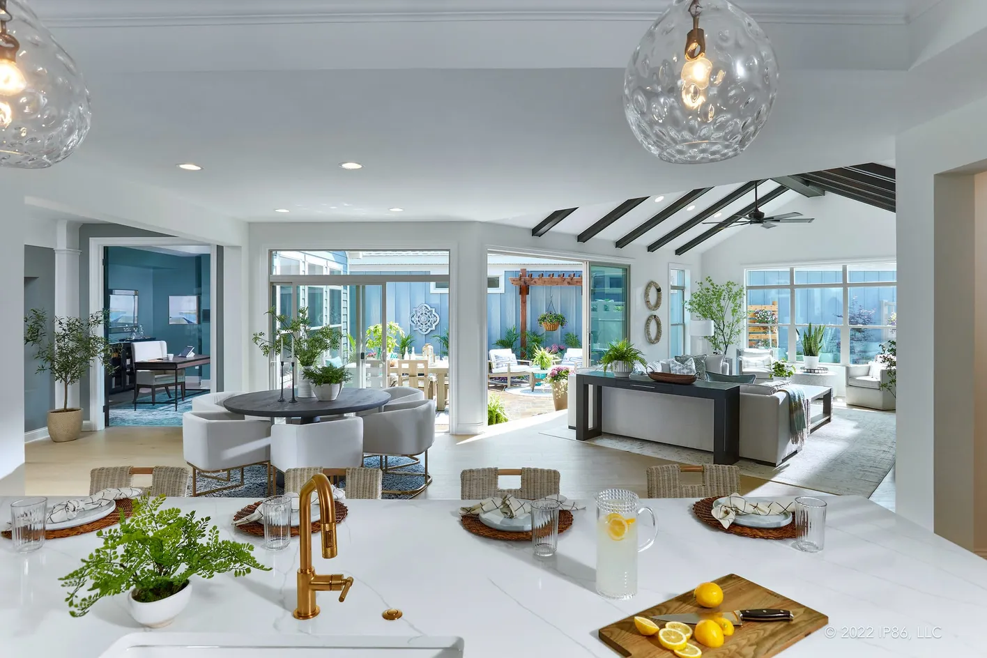 Open-concept great room design