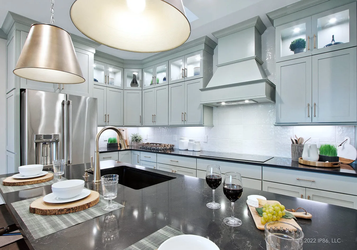 Upscale gourmet kitchen
