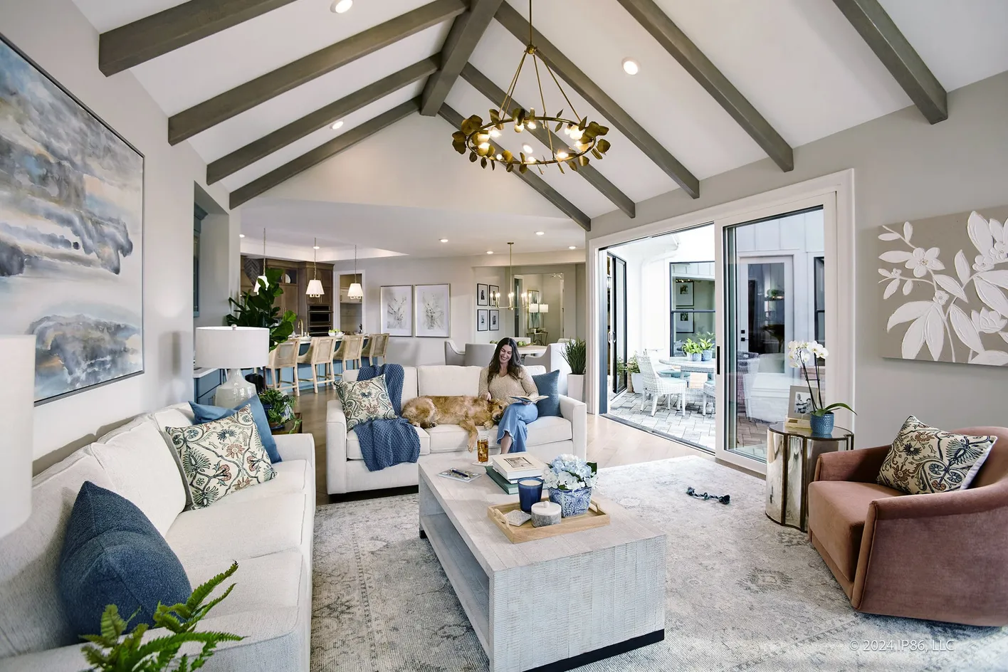 Open living room