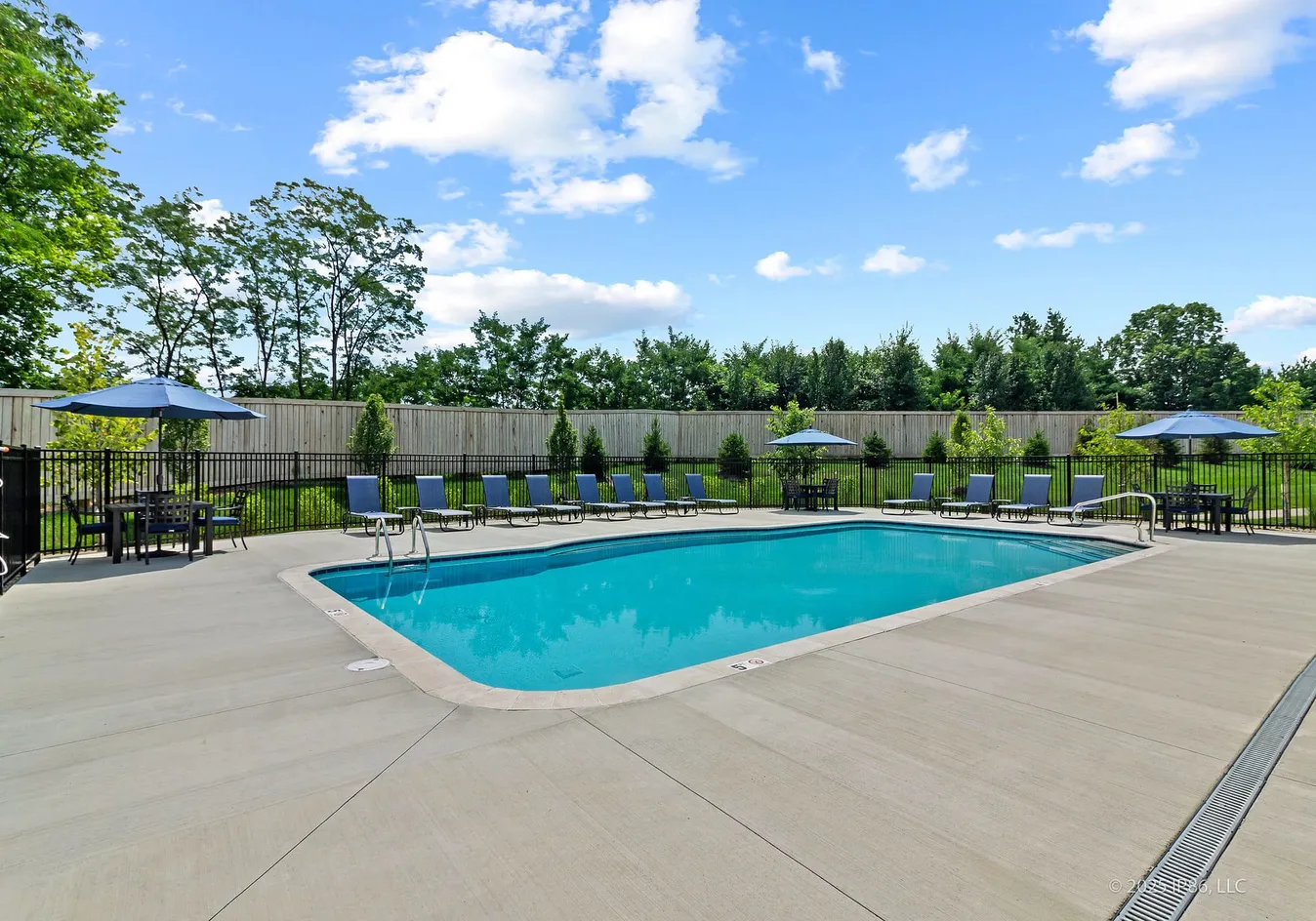 Pool and sun deck