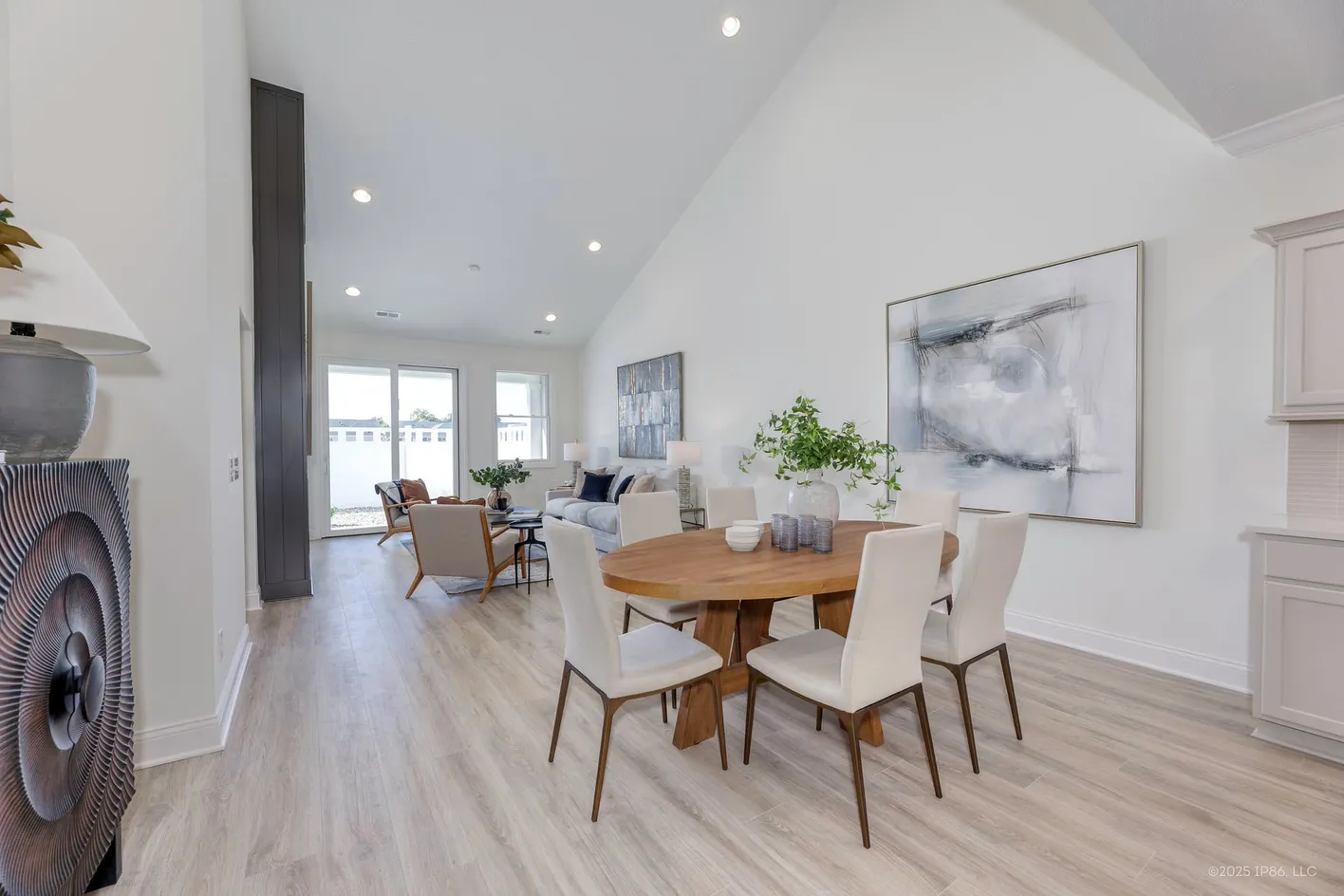 Dining and living area