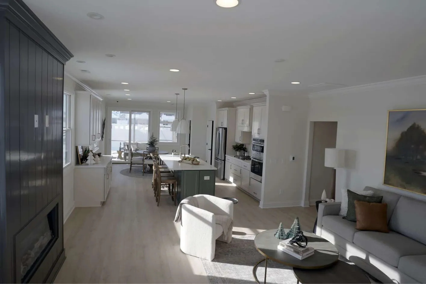 Living room kitchen view