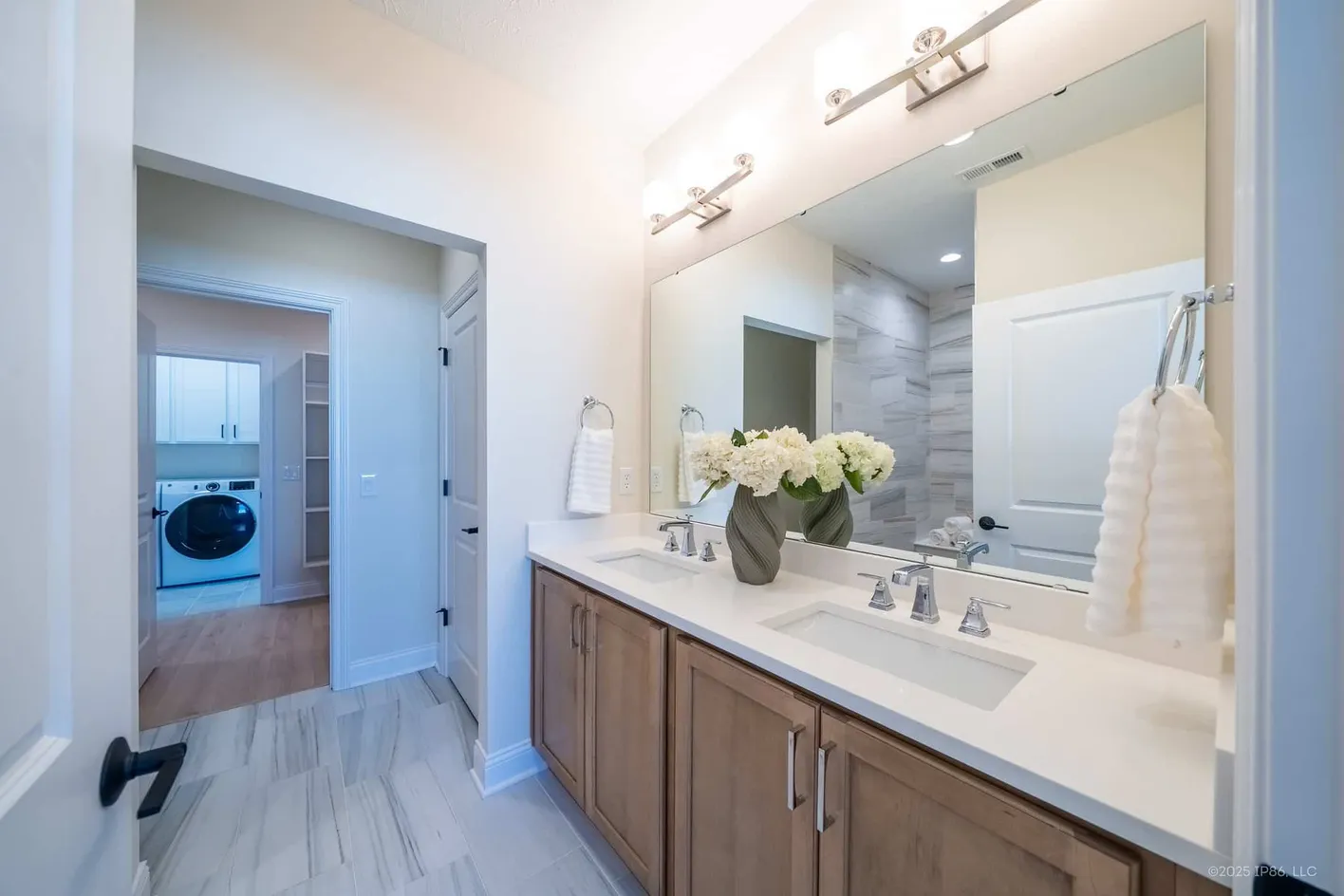 Bathroom laundry area