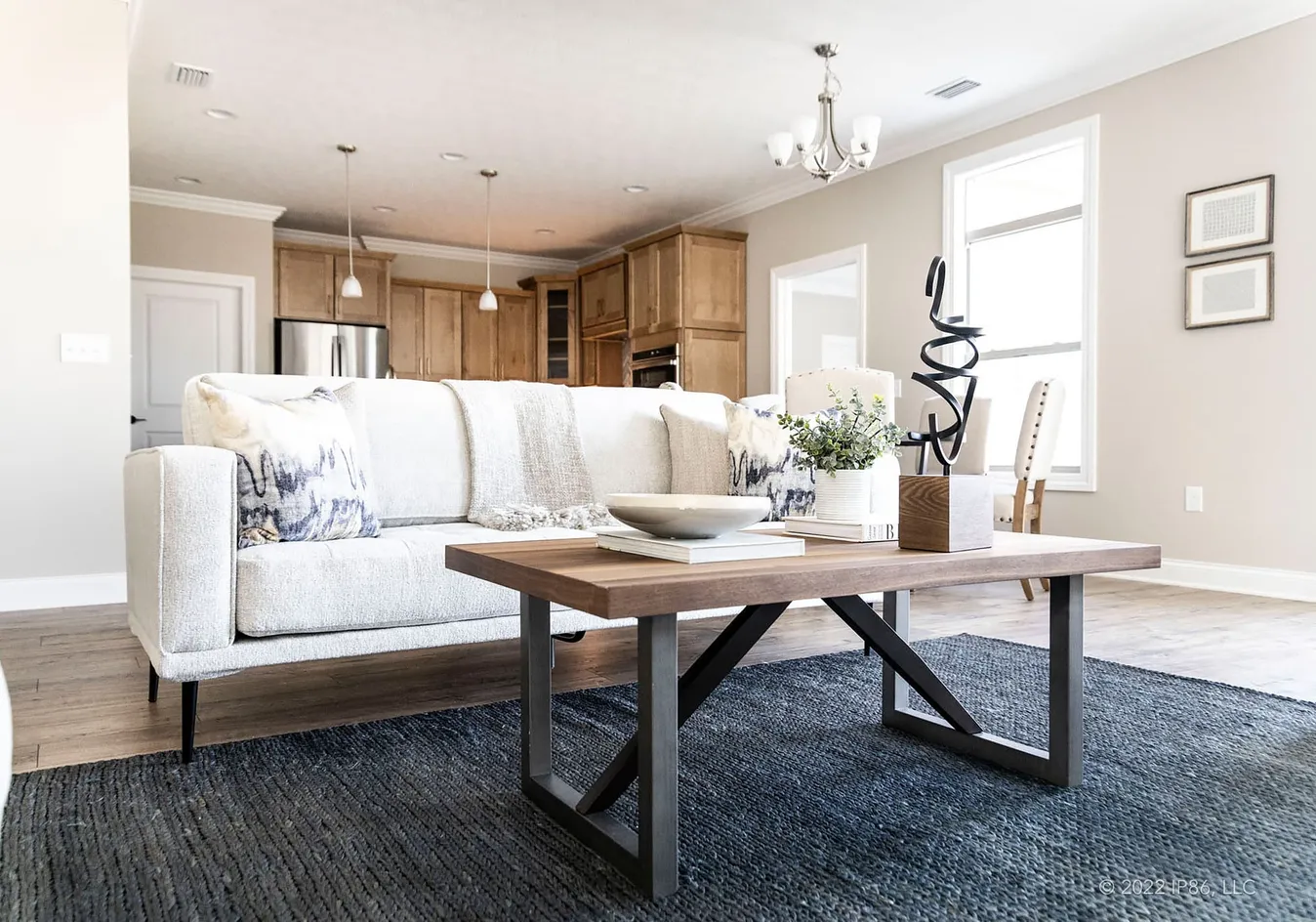 Living room with sofa and coffee table