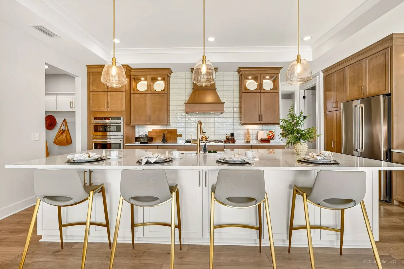 Kitchen island with seating