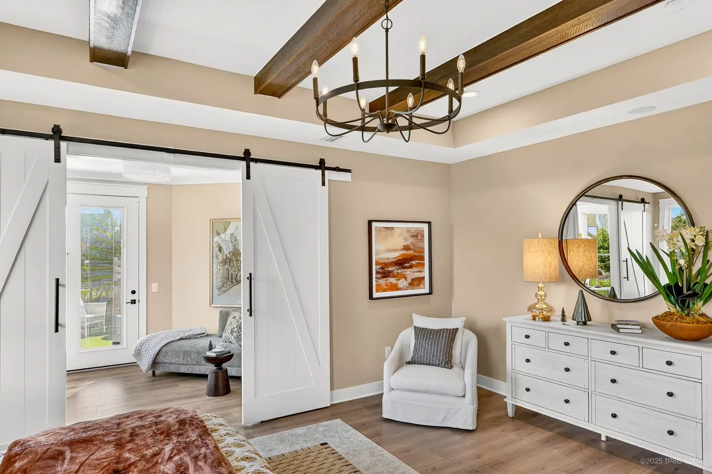 Bedroom suite with sitting area