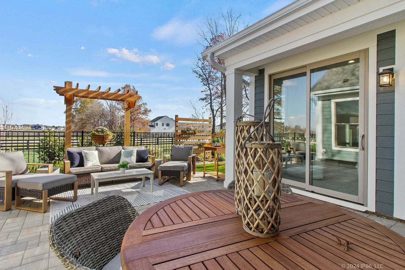 Patio seating area