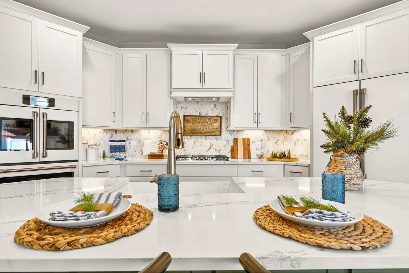 Kitchen island view