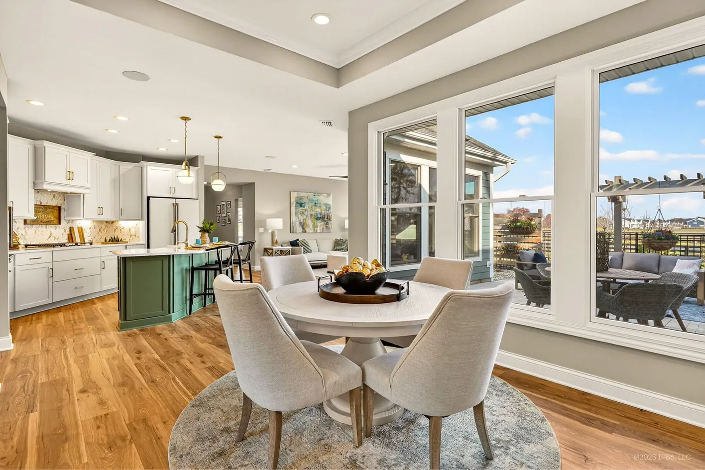 Kitchen and dining view