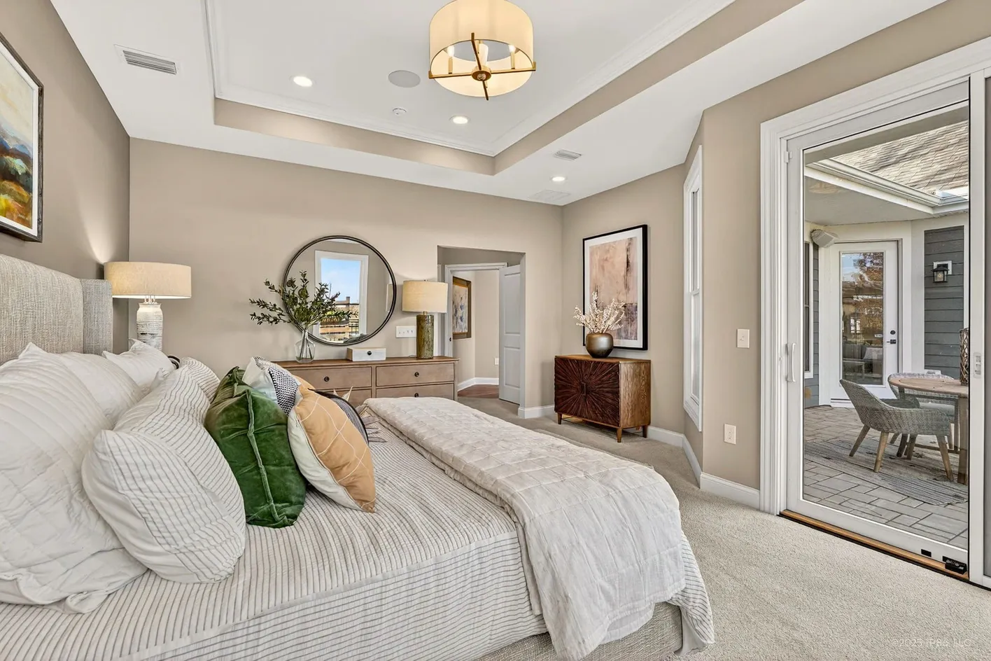 Bedroom with patio access