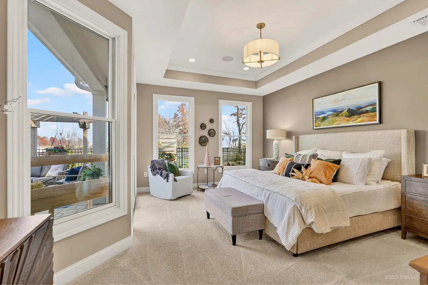 Bedroom with outdoor view