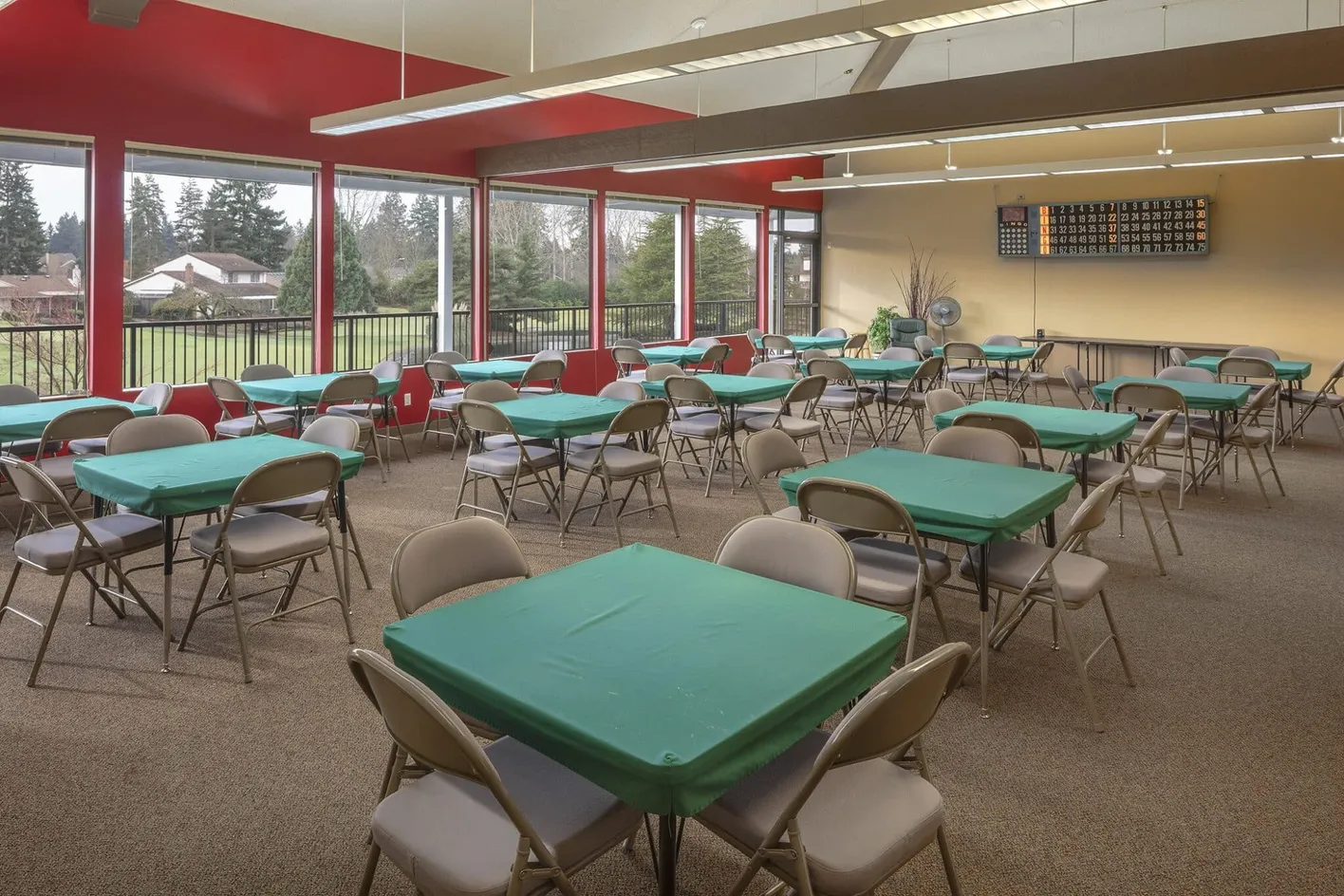 Recreation room for games and events