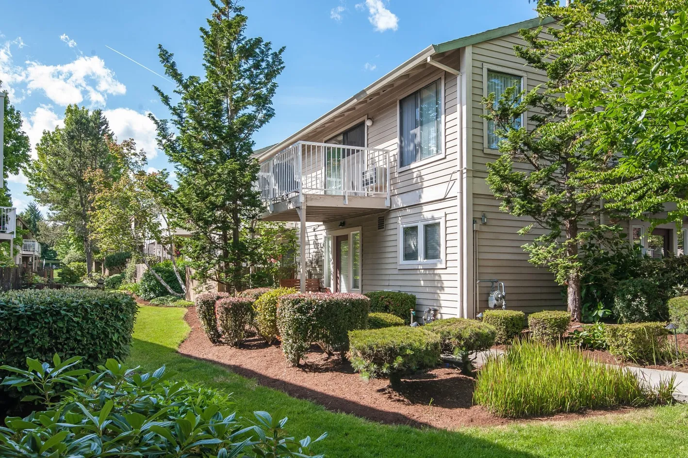 Apartment exterior with balcony views