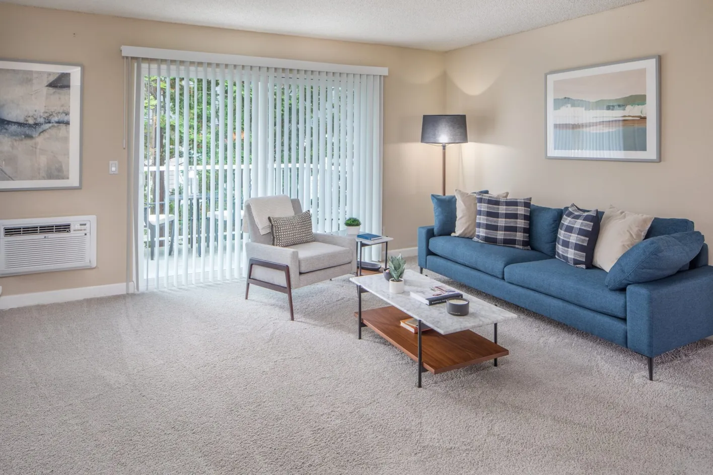 Comfortable living room with seating