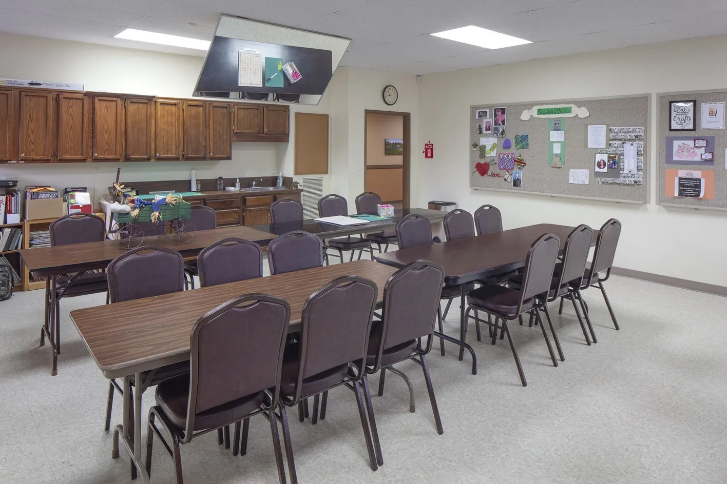 Meeting room with kitchenette space