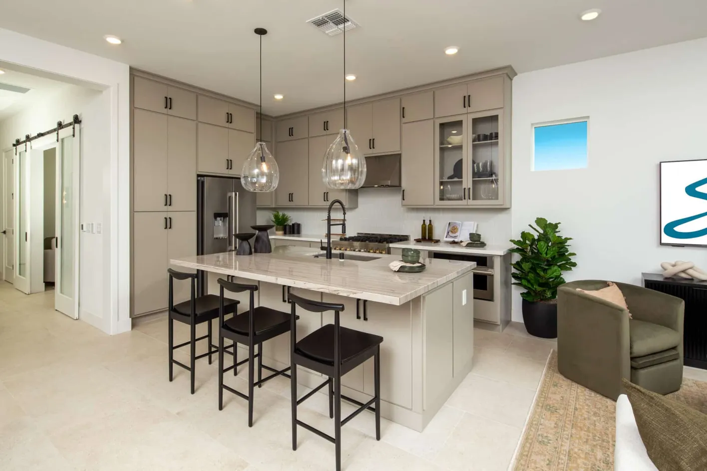 Kitchen with Island Counter