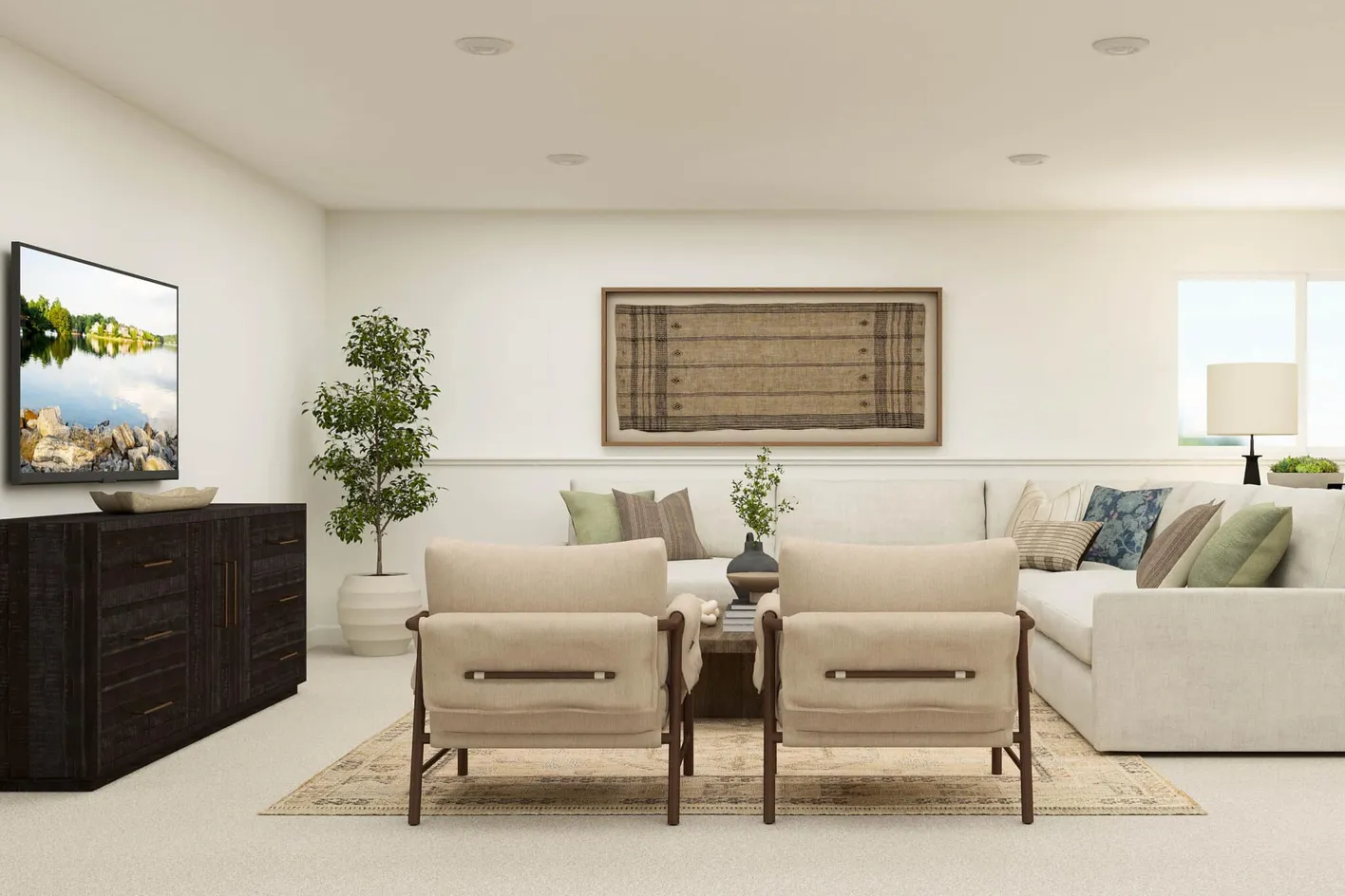 Basement Living Area