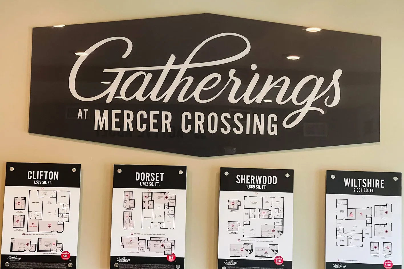 Community Sign and Floor Plans