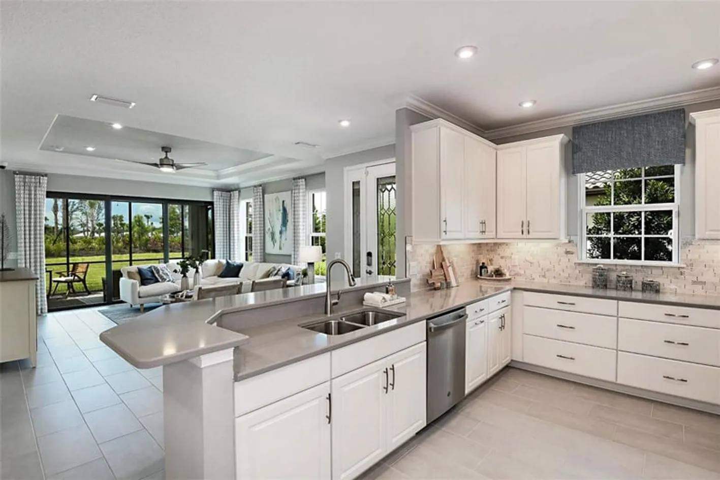 Kitchen and Living Area