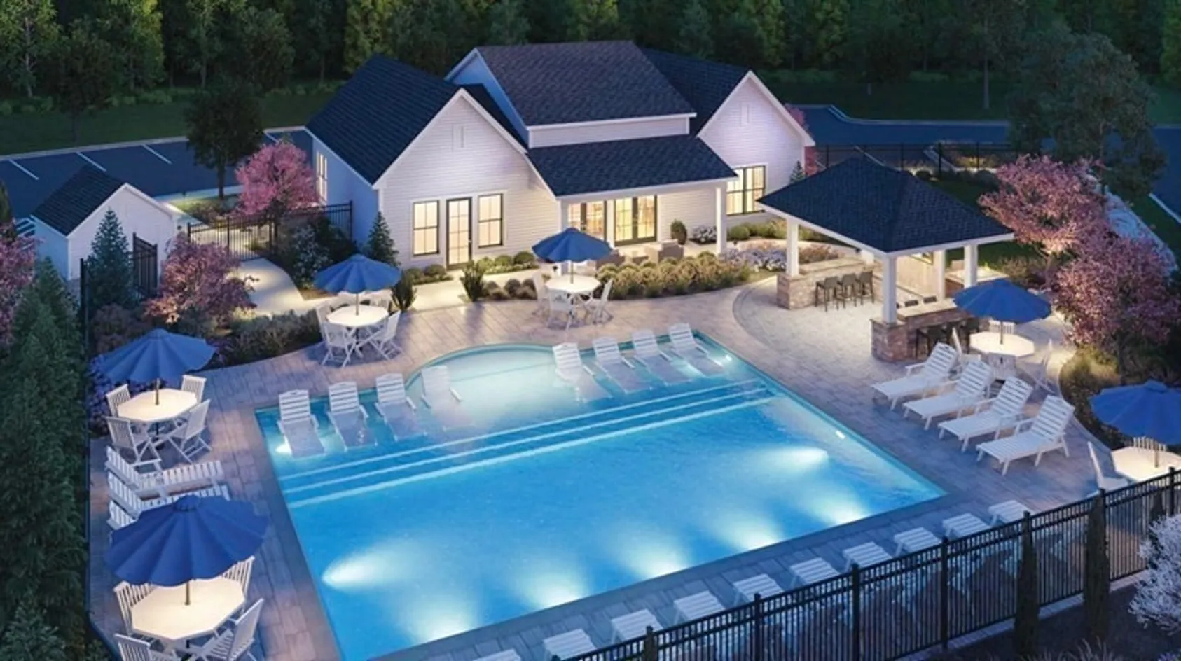 Aerial Pool View