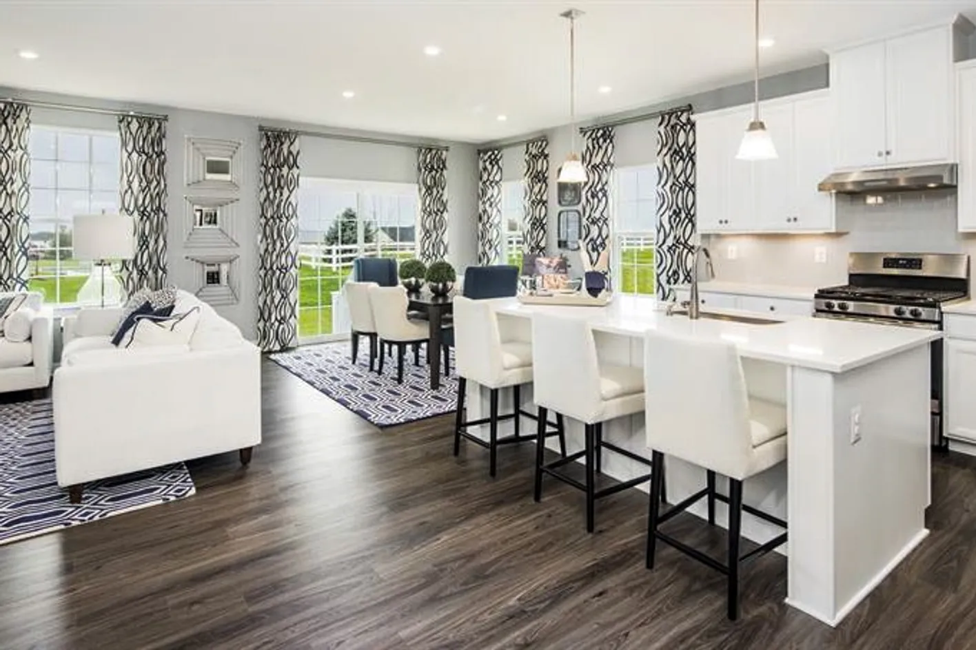 Kitchen and Living Room