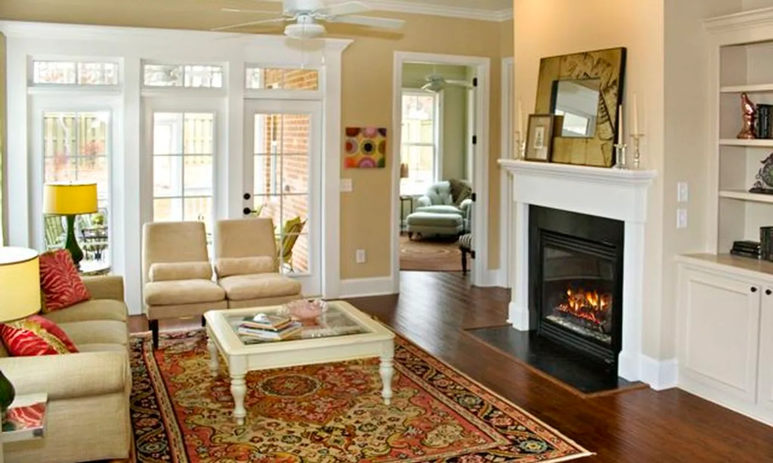 Living Room with Fireplace