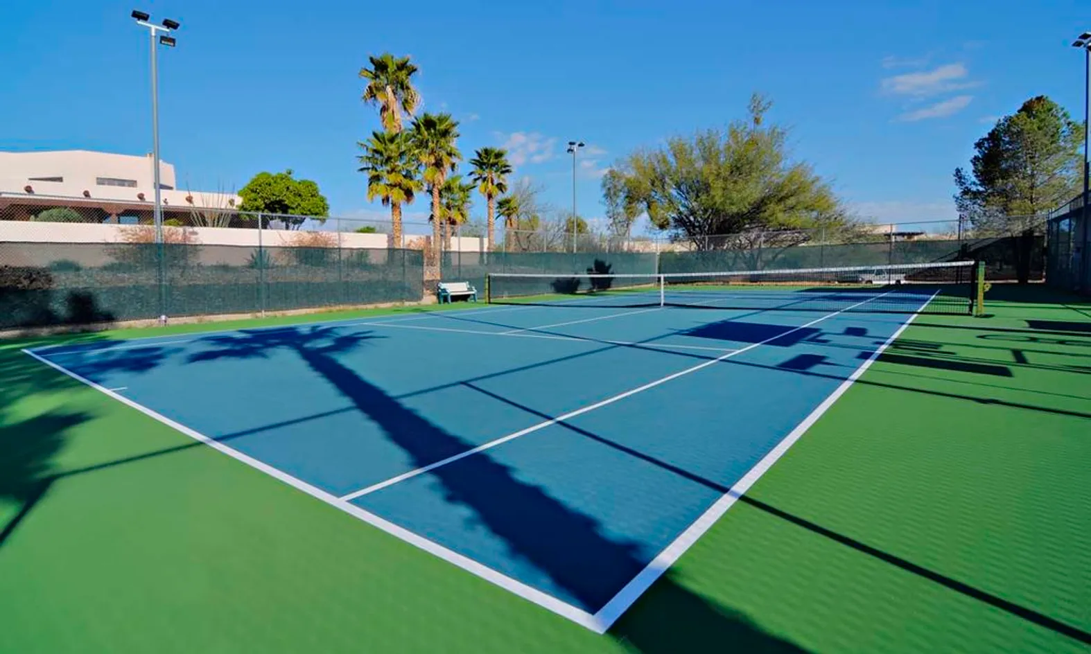 Lighted Tennis Court