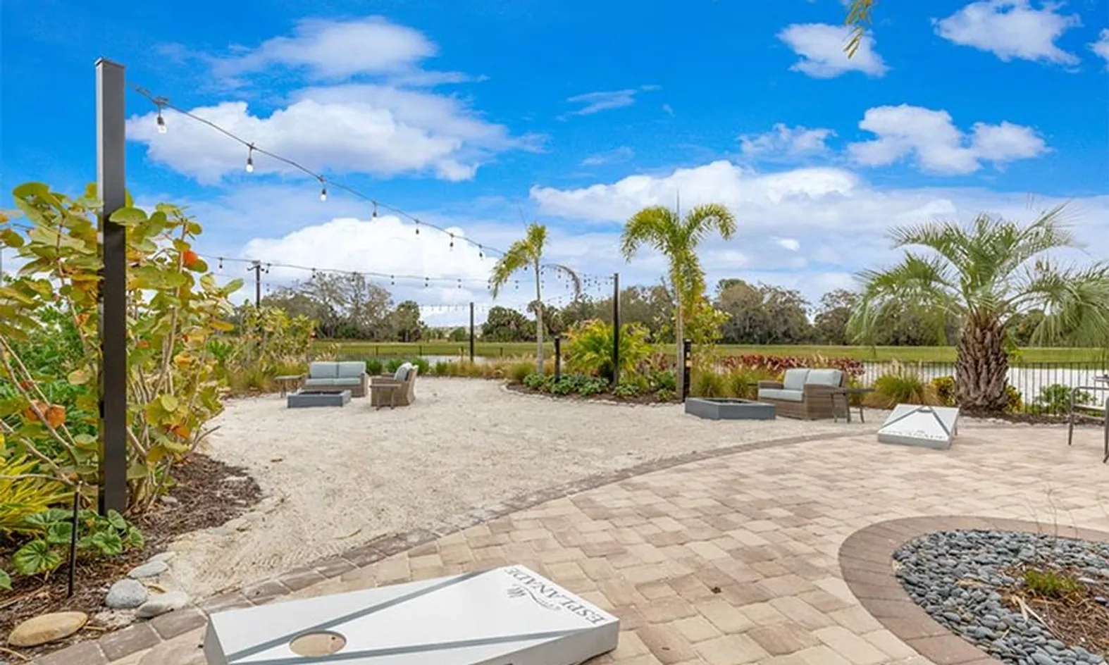 Outdoor Fire Pits & Game Area