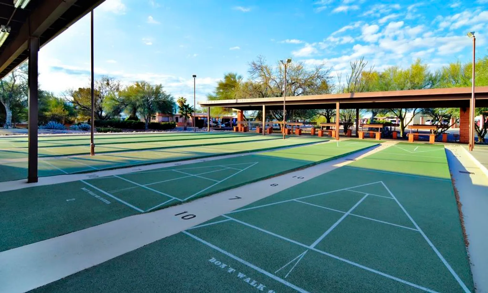 6 Shuffleboard Courts