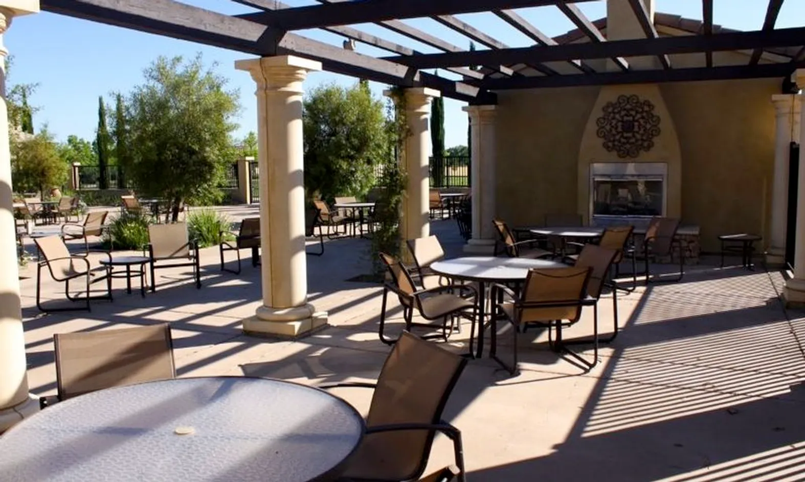 Outdoor Patio with Fireplace